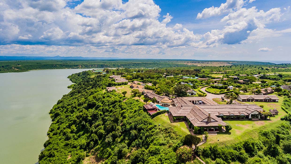 Stay at Mweya Safari Lodge during a Luxury Safari in Uganda
